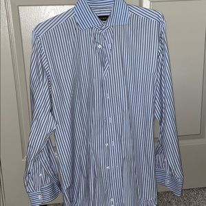 Striped men’s button down shirt